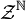 \mathcal{Z}^\mathbb{N}